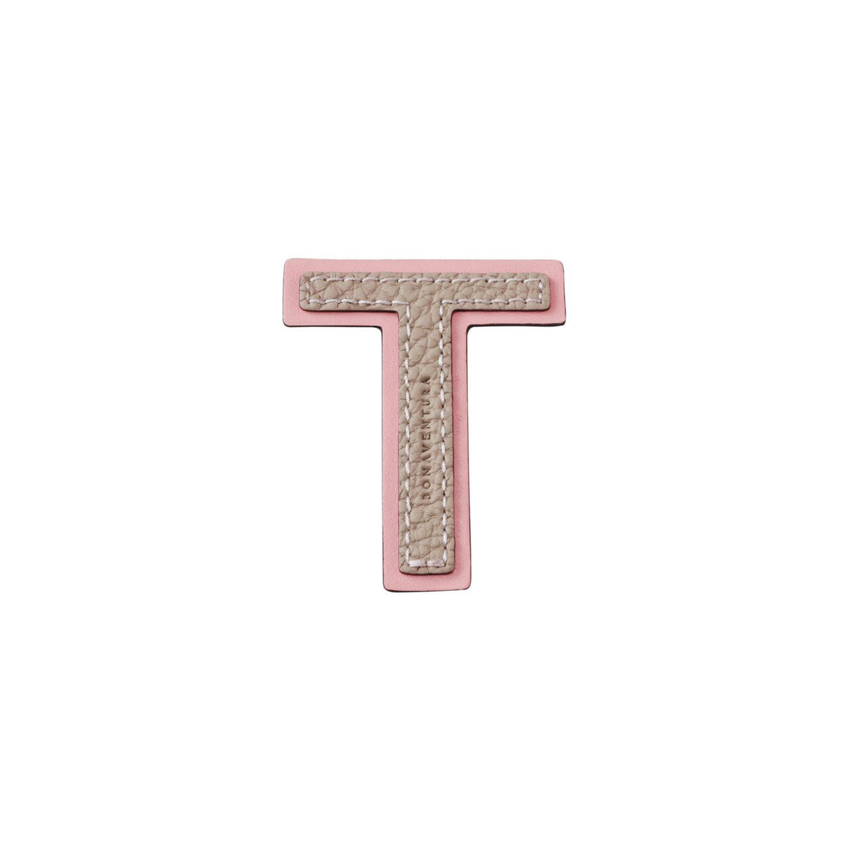 Initial Letter (Greige × Baby Pink - T)