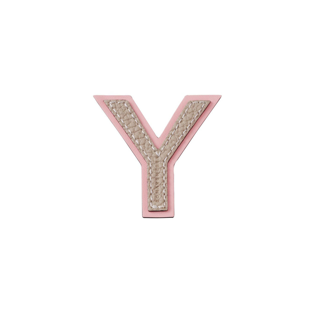 Initial Letter (Greige × Baby Pink - Y)