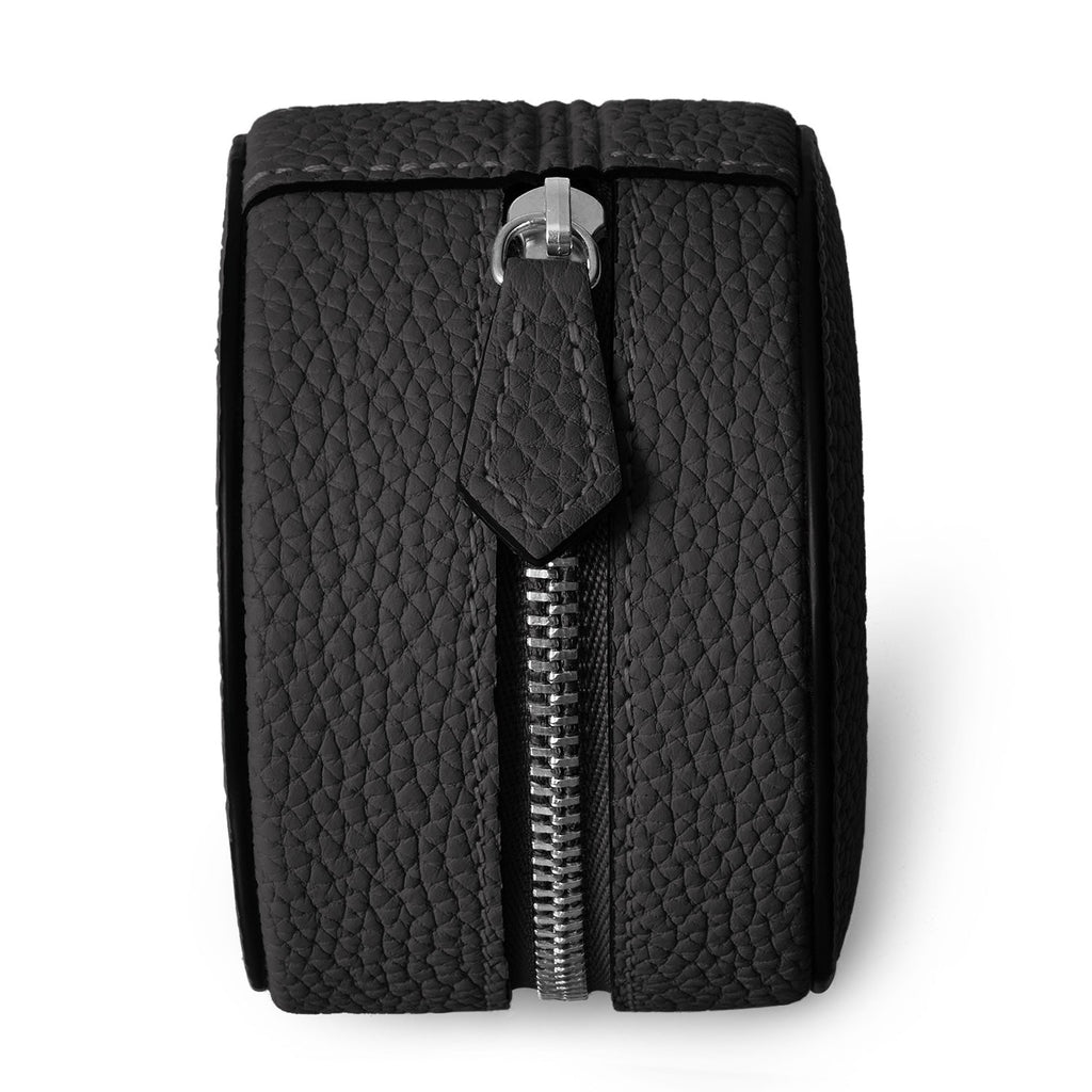 Jewelry Pouch Shrink Leather (Black)