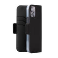 iPhone 14 Stand Diary Case Shrink Leather (Black)