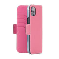 iPhone 14 Plus Stand Diary Case Shrink Leather (Azalee Pink × Fuchsia Pink)
