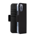 iPhone 14 Pro Max Stand Diary Case Shrink Leather (Black)