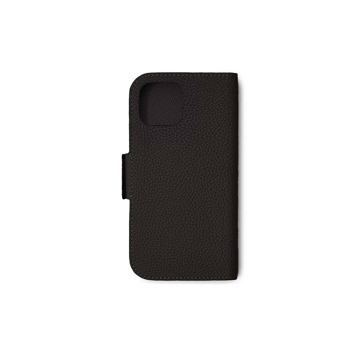 iPhone 16 Stand Diary Case Shrink Leather (Black)