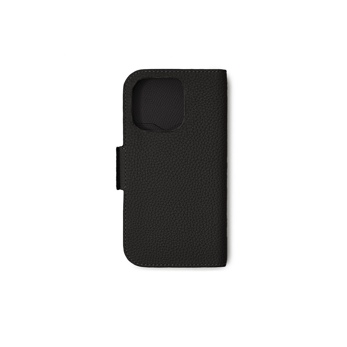 iPhone 16 Pro Stand Diary Case Shrink Leather (Black)