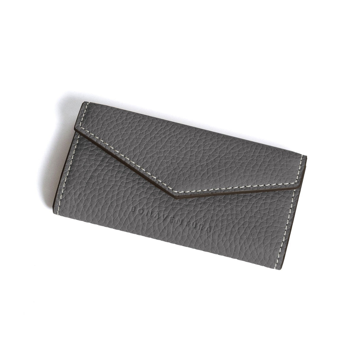 Slim Key Case Shrink Leather (Charcoal Gray)