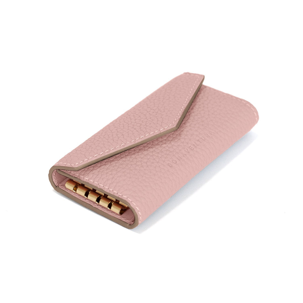 Slim Key Case Shrink Leather (Sakura Pink (Etoupe edge paint))
