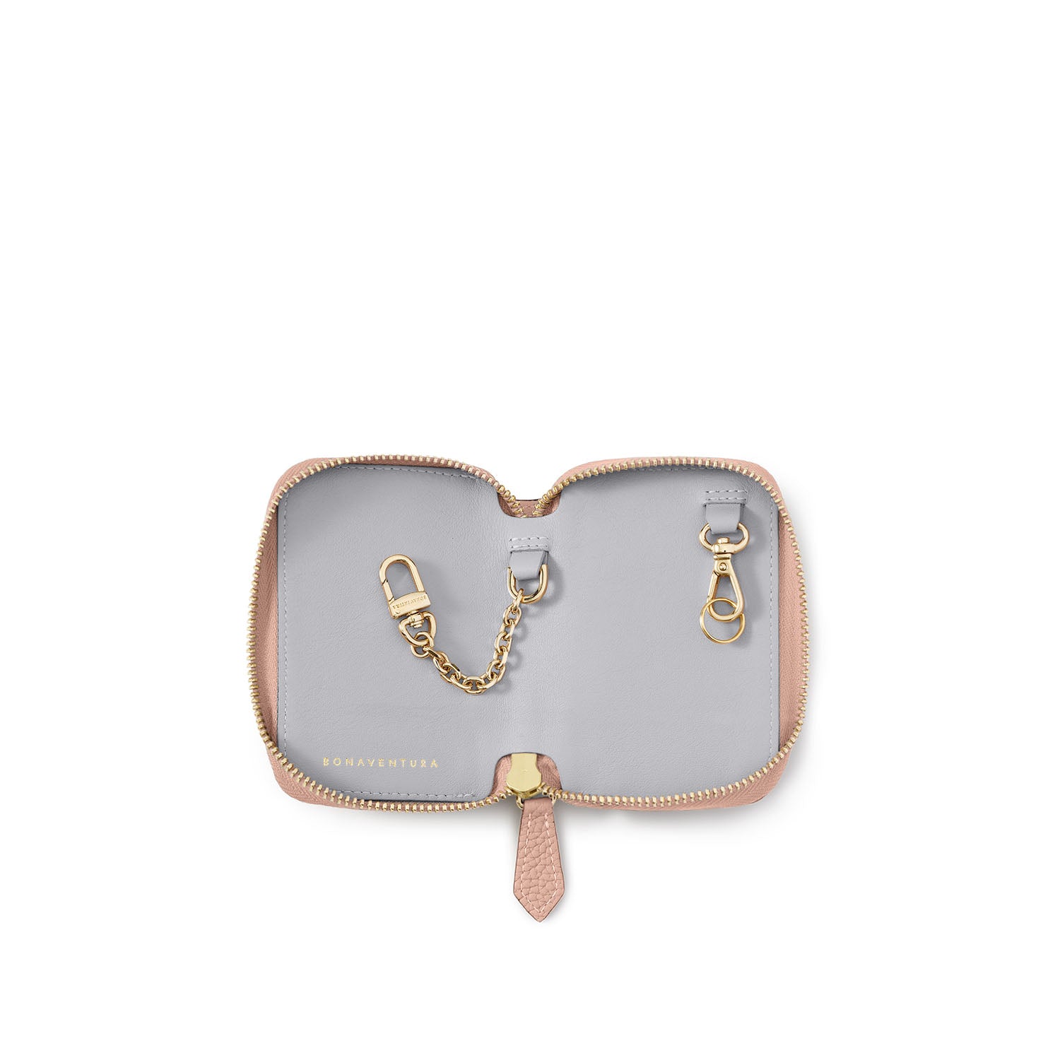 ラウンドジップ スマートキーケース シュリンクレザー