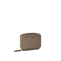 Round Zip Smart Key Case Shrink Leather
