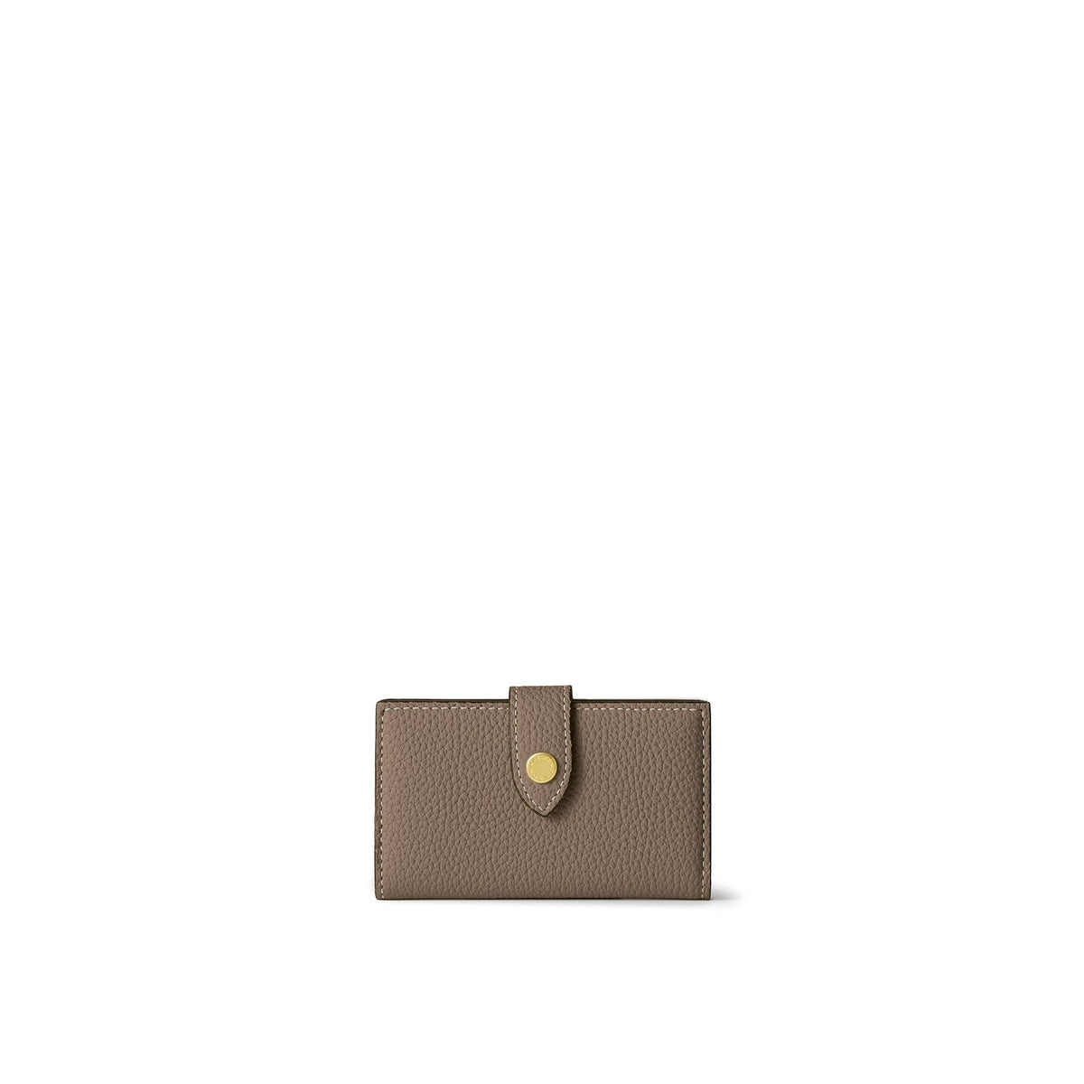 Belted Key Case Shrink Leather (Etoupe × Yellow)