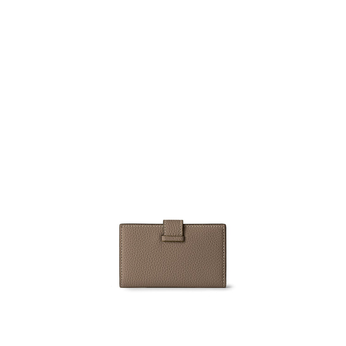 Belted Key Case Shrink Leather (Etoupe × Yellow)