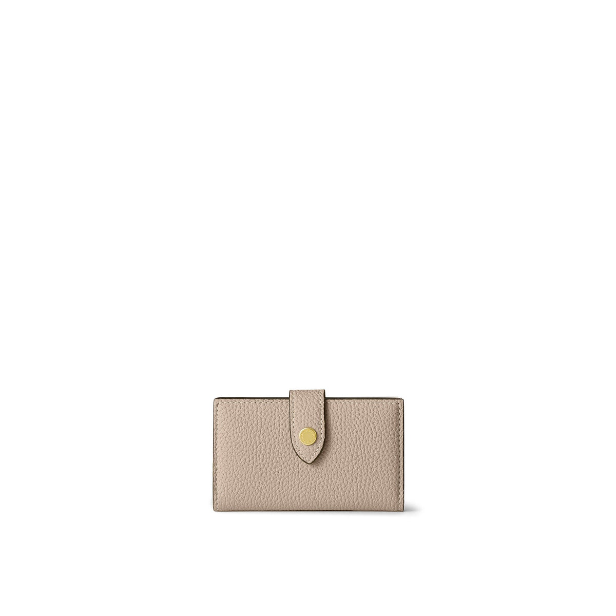 Belted Key Case Shrink Leather (Greige × Yellow)