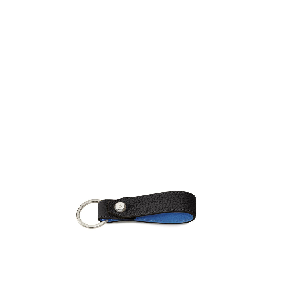 SAVOIA × BONAVENTURA Key Holder Shrink Leather (Black × Savoia Blue)
