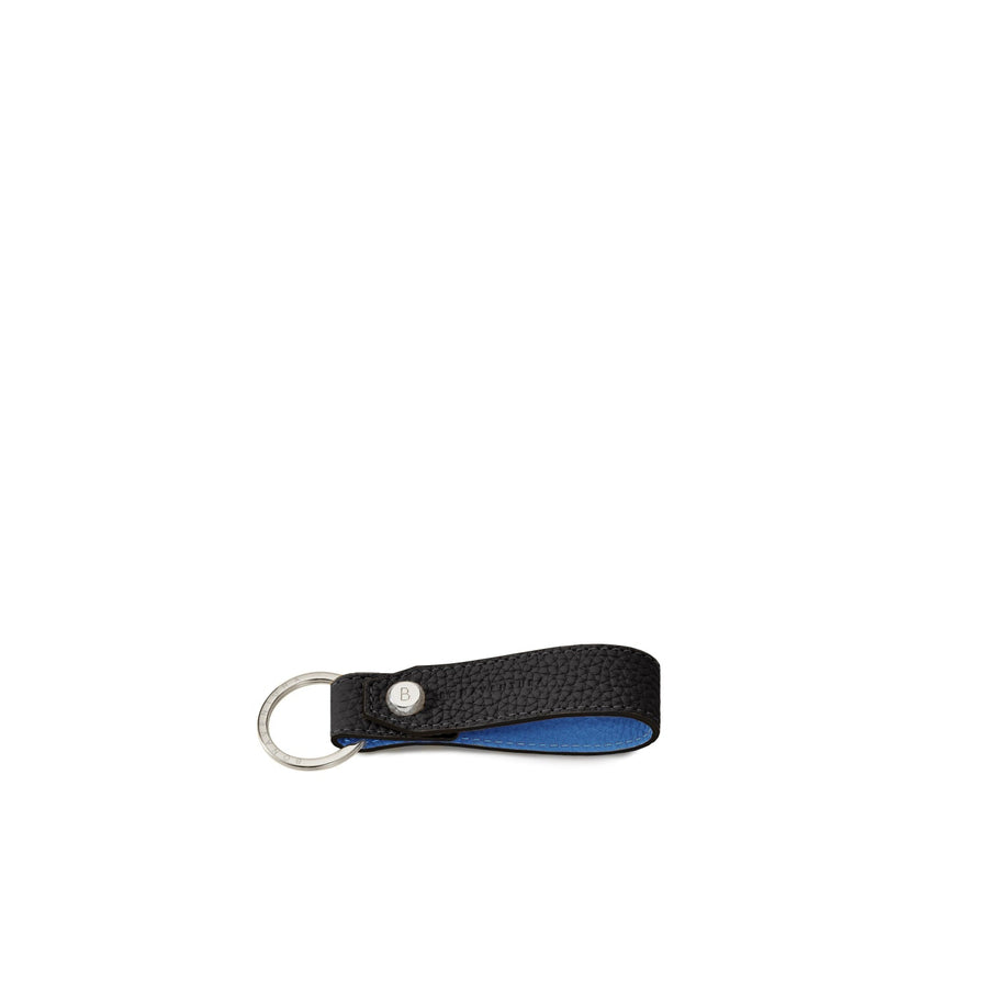 SAVOIA × BONAVENTURA Key Holder Shrink Leather (Black × Savoia Blue)
