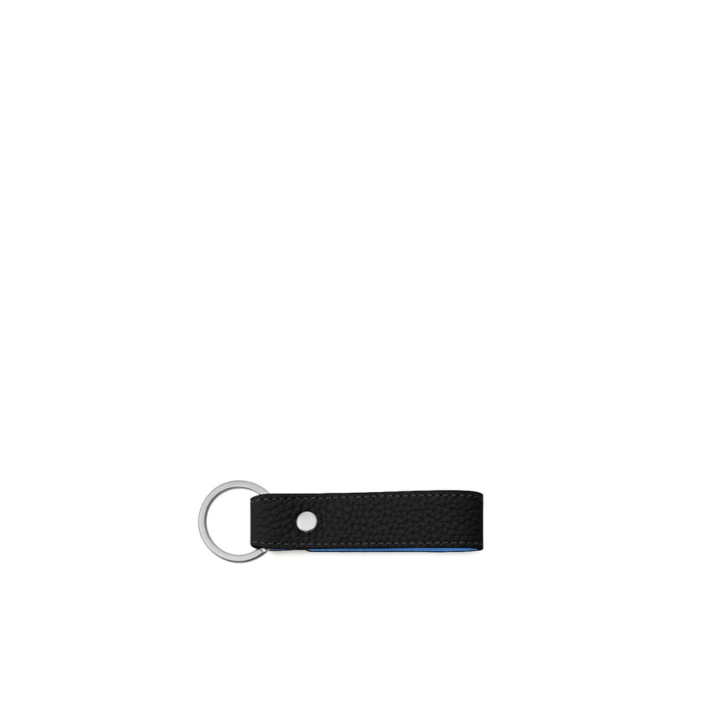 SAVOIA × BONAVENTURA Key Holder Shrink Leather (Black × Savoia Blue)