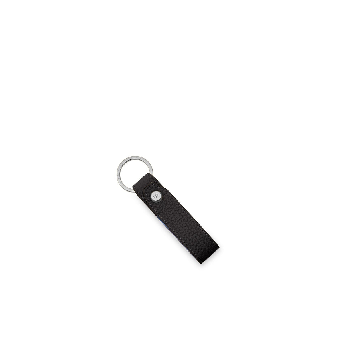 SAVOIA × BONAVENTURA Key Holder Shrink Leather (Black × Savoia Blue)