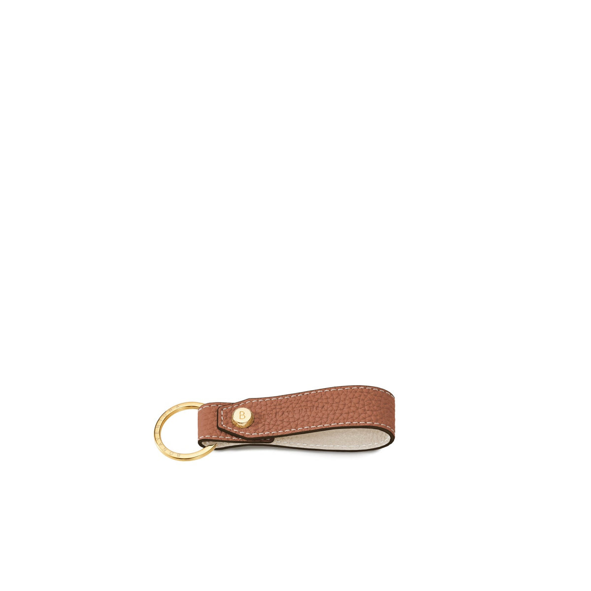 Key Holder Shrink Leather (Camel × Ivory)