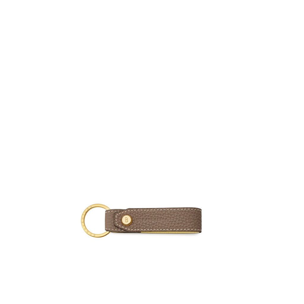 Key Holder Shrink Leather (Etoupe × Yellow)
