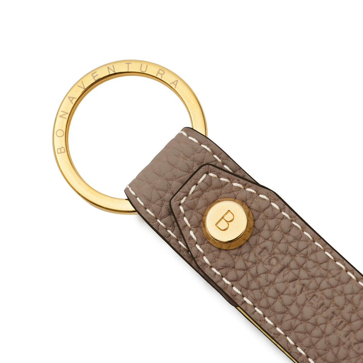 Key Holder Shrink Leather (Etoupe × Yellow)
