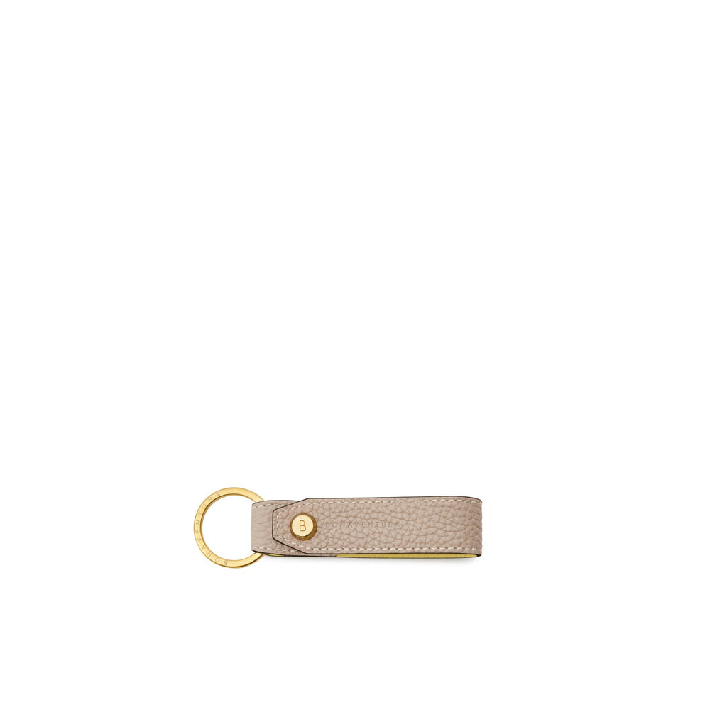 Key Holder Shrink Leather (Greige × Yellow)