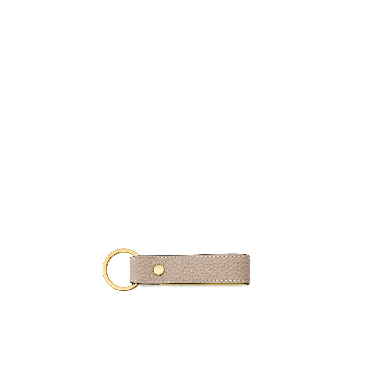 Key Holder Shrink Leather (Greige × Yellow)