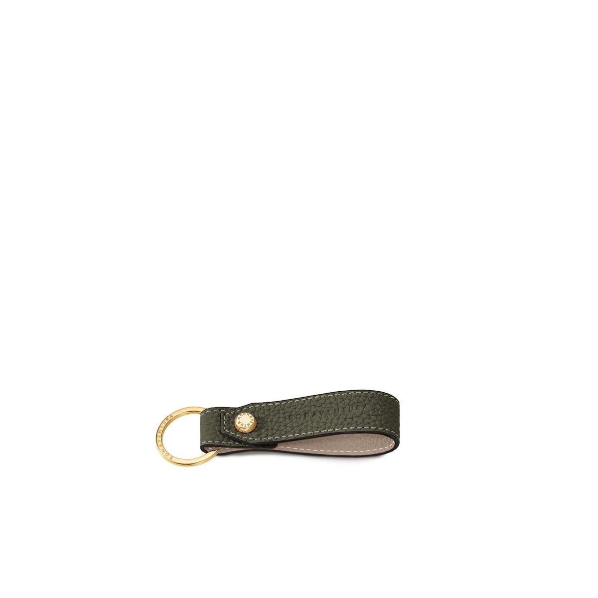 Key Holder Shrink Leather (Olive × Greige)