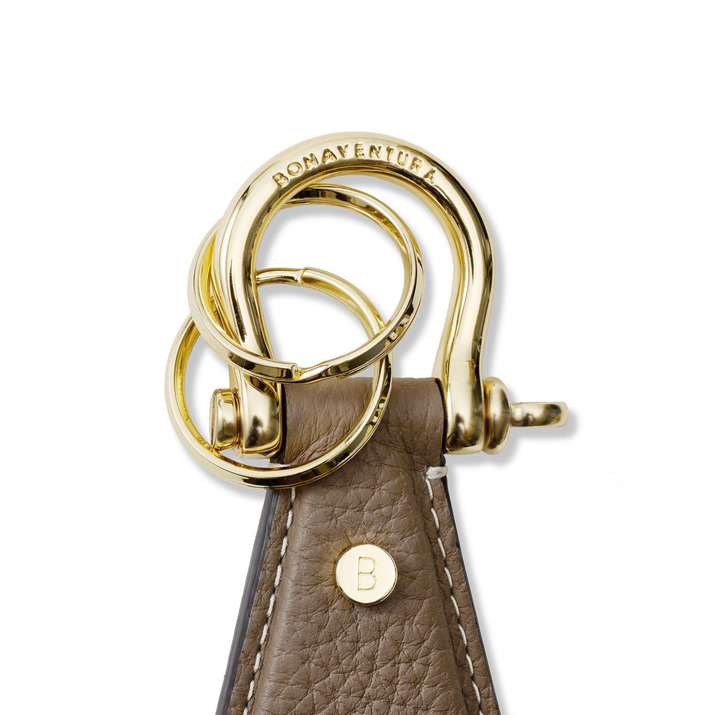 Shackle Key Holder Shrink Leather (Etoupe)