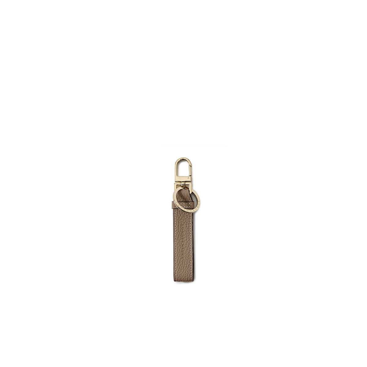 Leather Key Holder Shrink Leather (Etoupe × Black)