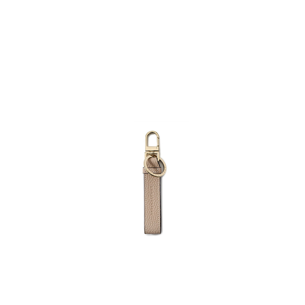 Leather Key Holder Shrink Leather (Greige × Yellow)