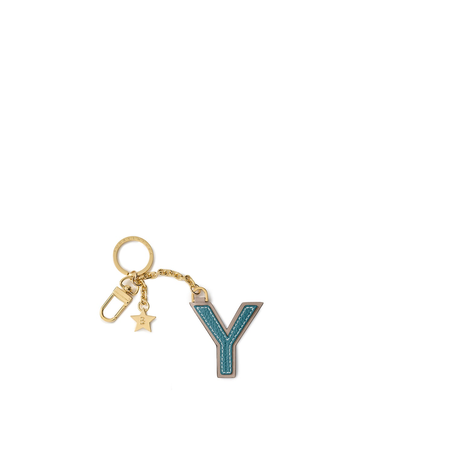 イニシャルチャーム キーホルダー -Y