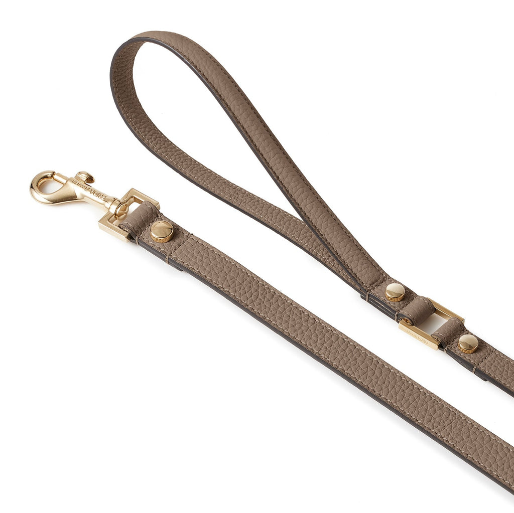 BONAVENTURA × FRIDA Firenze Leash for Pets Shrink Leather (Etoupe)