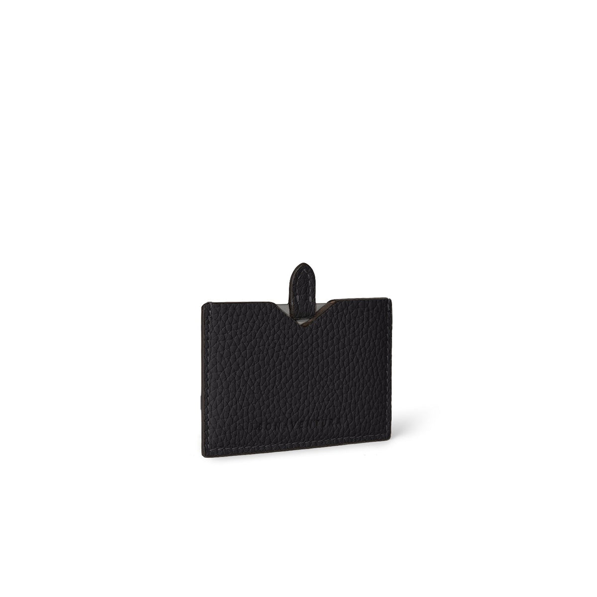 Compact Mirror Leather Case Shrink Leather (Black)