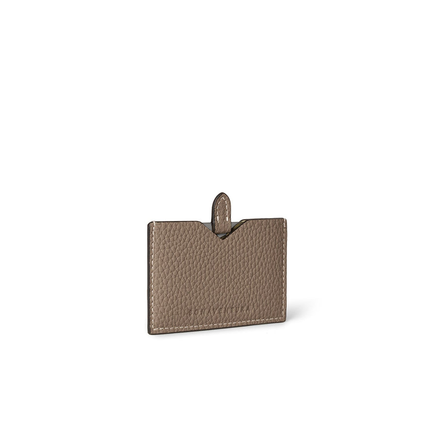 Compact Mirror Leather Case Shrink Leather (Etoupe)