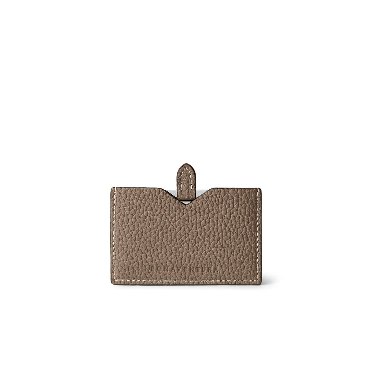 Compact Mirror Leather Case Shrink Leather (Etoupe)