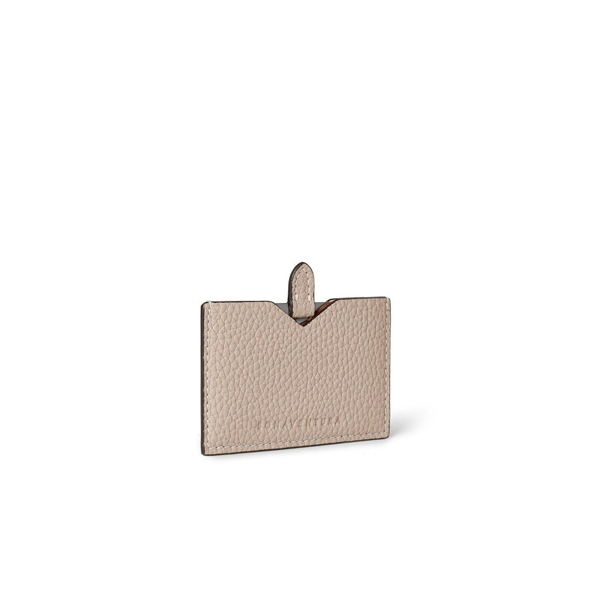 Compact Mirror Leather Case Shrink Leather (Greige)