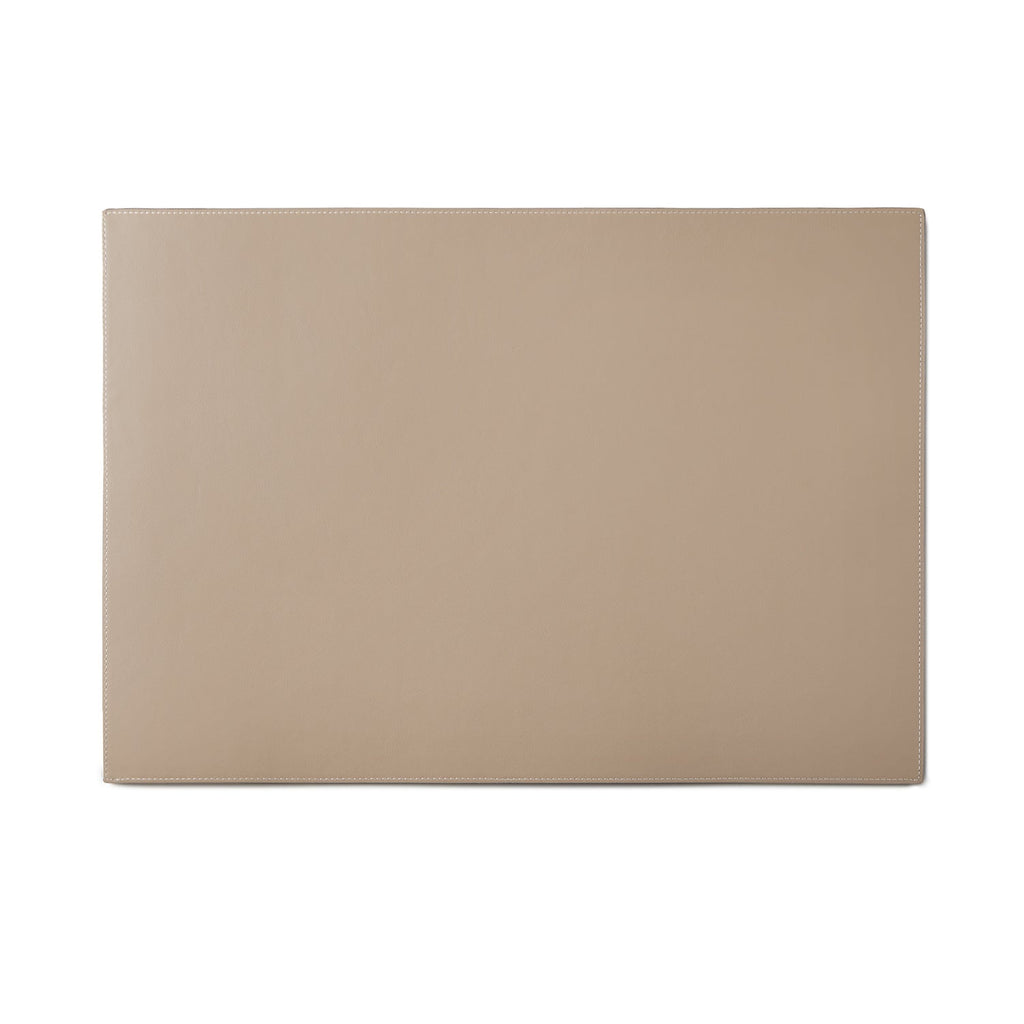 Square Placemat Shrink Leather (Etoupe)