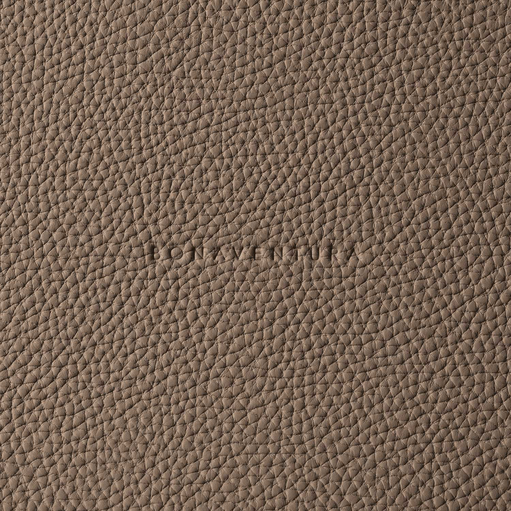 Round Placemat Shrink Leather (Etoupe)
