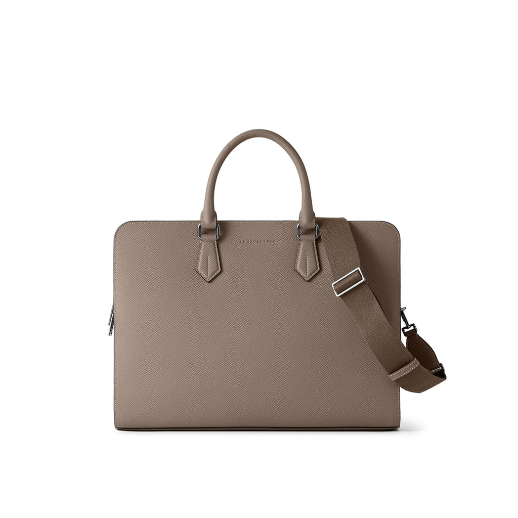 Giorgio Slim Briefcase Nobile Leather (Etoupe)