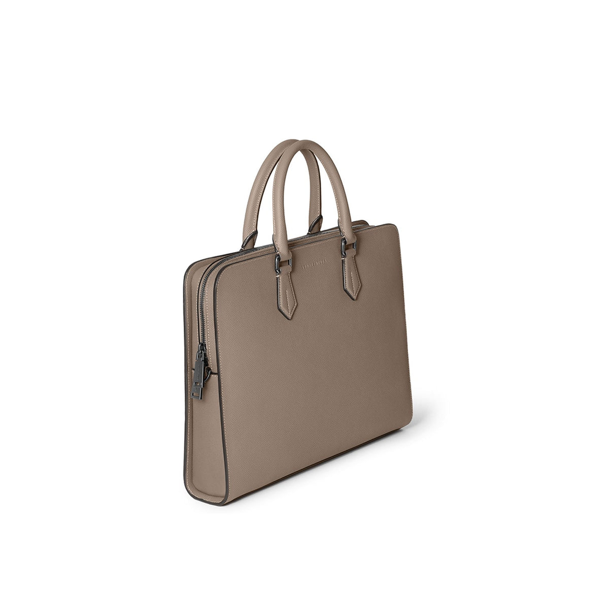 Giorgio Slim Briefcase Nobile Leather (Etoupe)