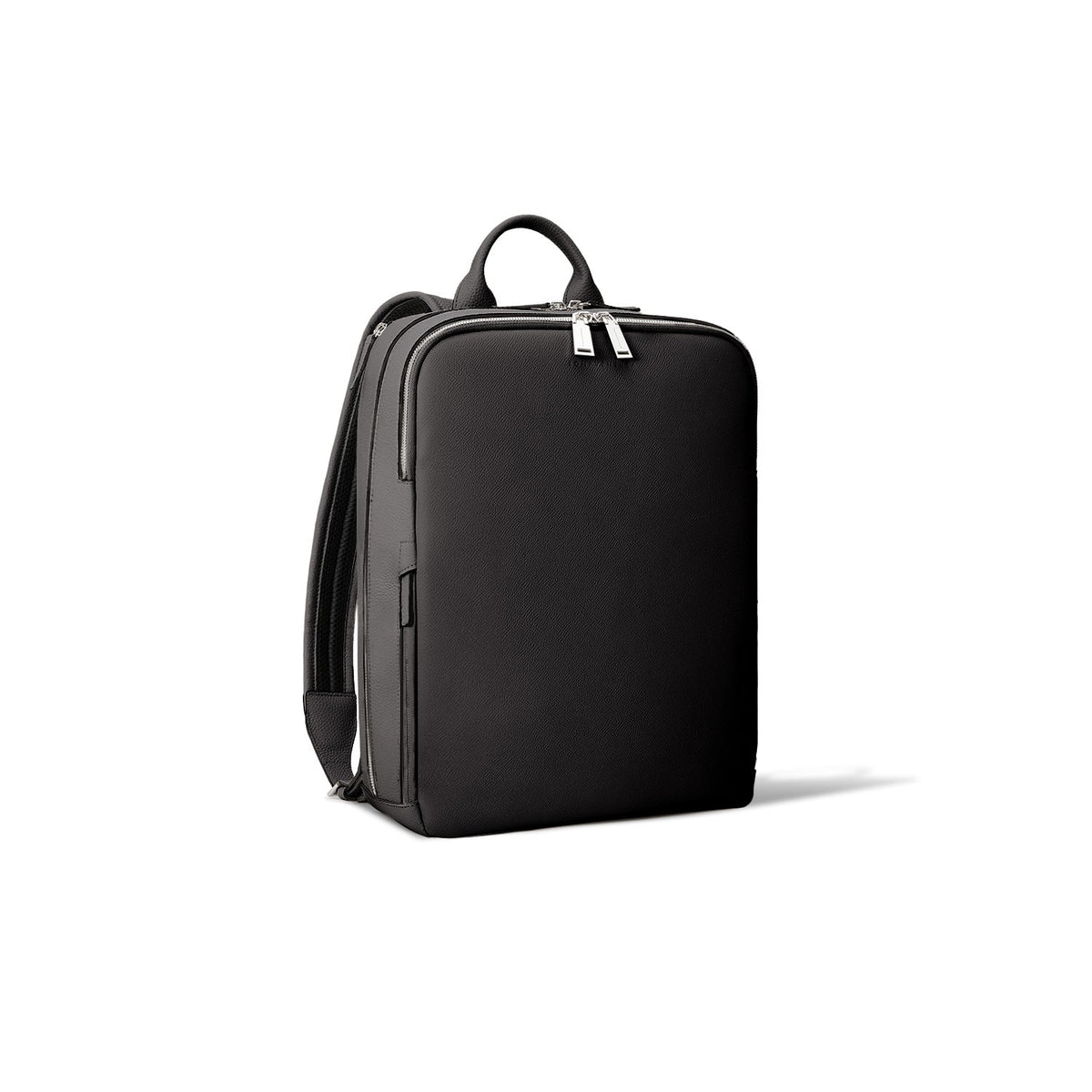 SAVOIA × BONAVENTURA David Backpack Nobile Leather × Shrink Leather (Black × Savoia Blue)