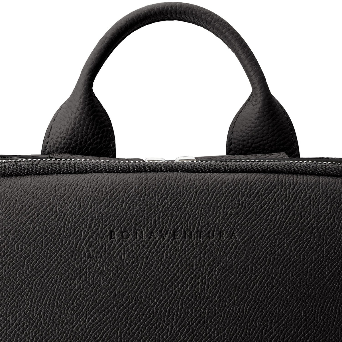 SAVOIA × BONAVENTURA David Backpack Nobile Leather × Shrink Leather (Black × Savoia Blue)