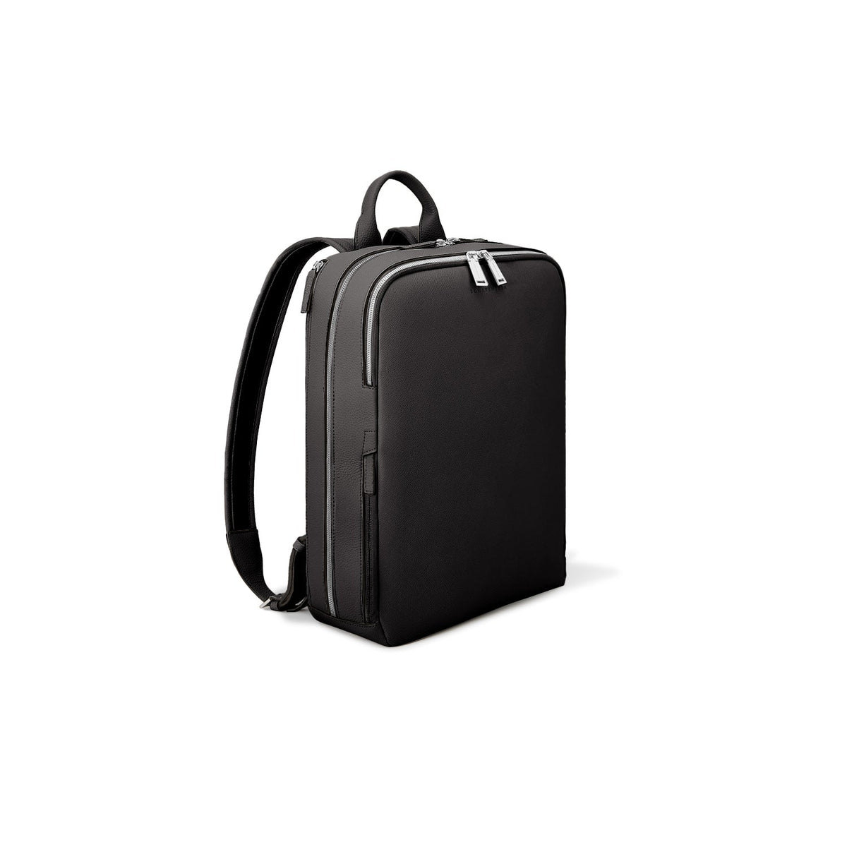 SAVOIA × BONAVENTURA David Backpack Nobile Leather × Shrink Leather (Black × Savoia Blue)