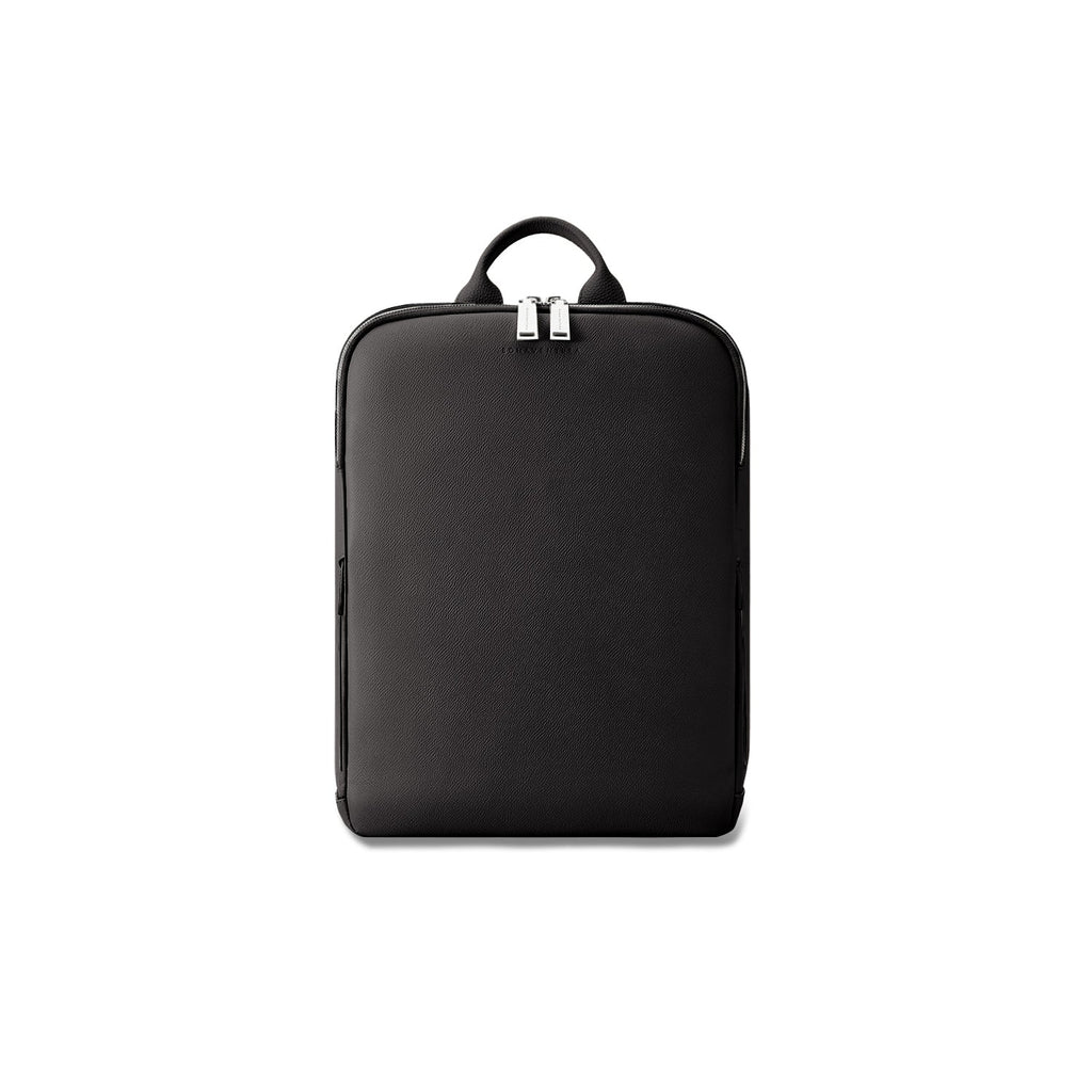 SAVOIA × BONAVENTURA David Backpack Nobile Leather × Shrink Leather (Black × Savoia Blue)