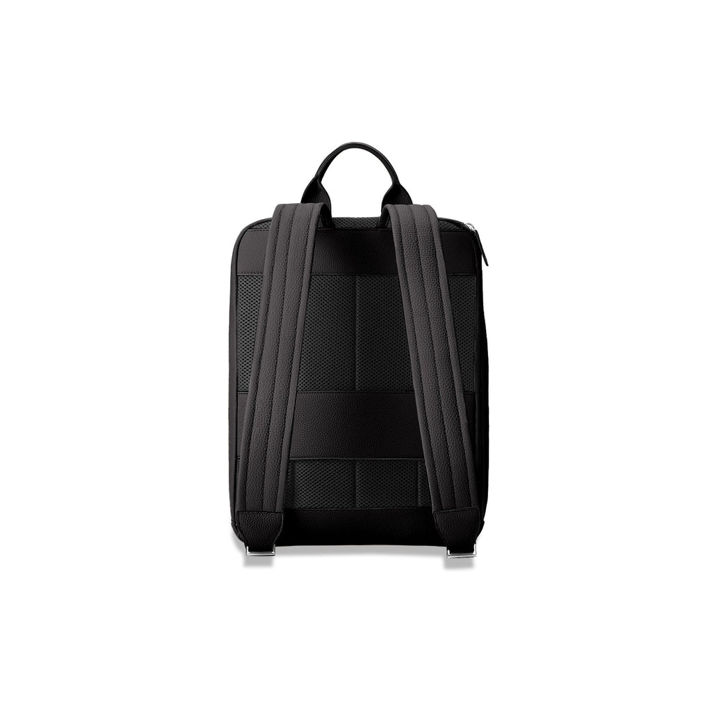 SAVOIA × BONAVENTURA David Backpack Nobile Leather × Shrink Leather (Black × Savoia Blue)