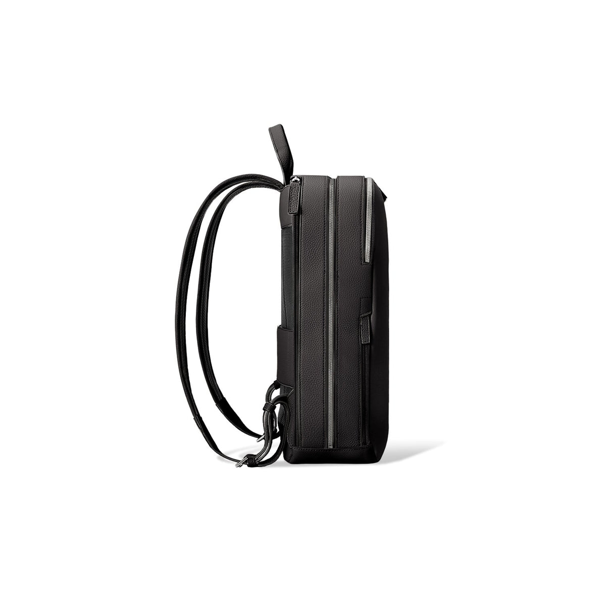 SAVOIA × BONAVENTURA David Backpack Nobile Leather × Shrink Leather (Black × Savoia Blue)