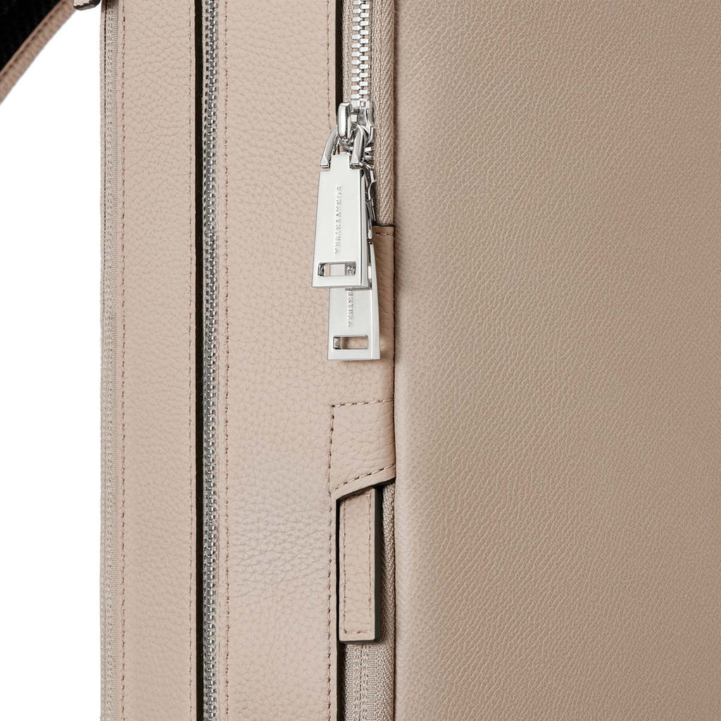 David Backpack Nobile Leather × Shrink Leather (Greige)