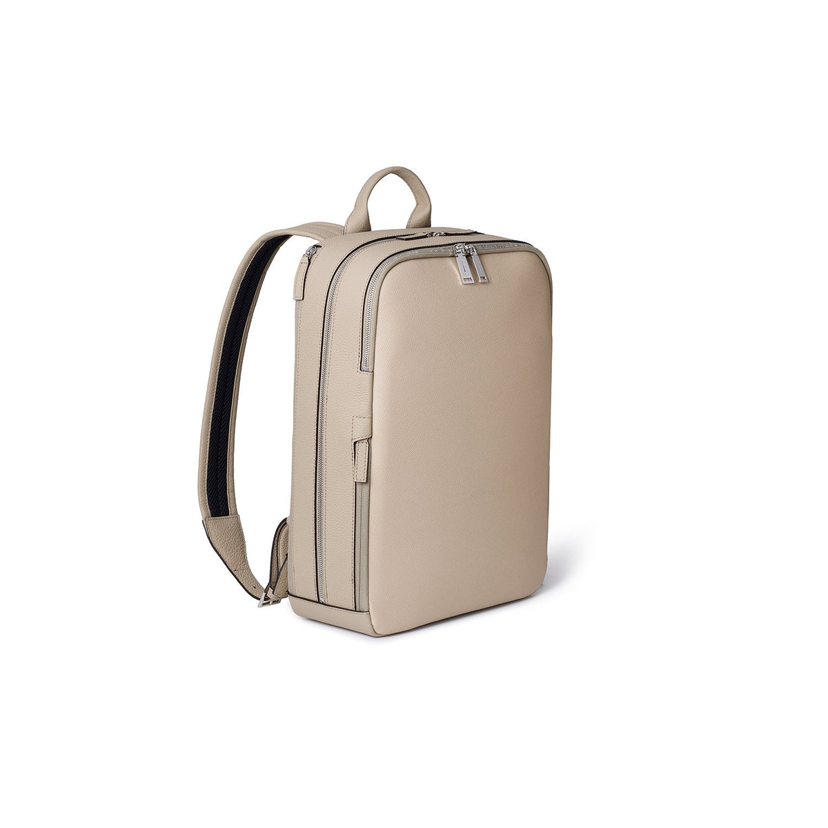 David Backpack Nobile Leather × Shrink Leather (Greige)