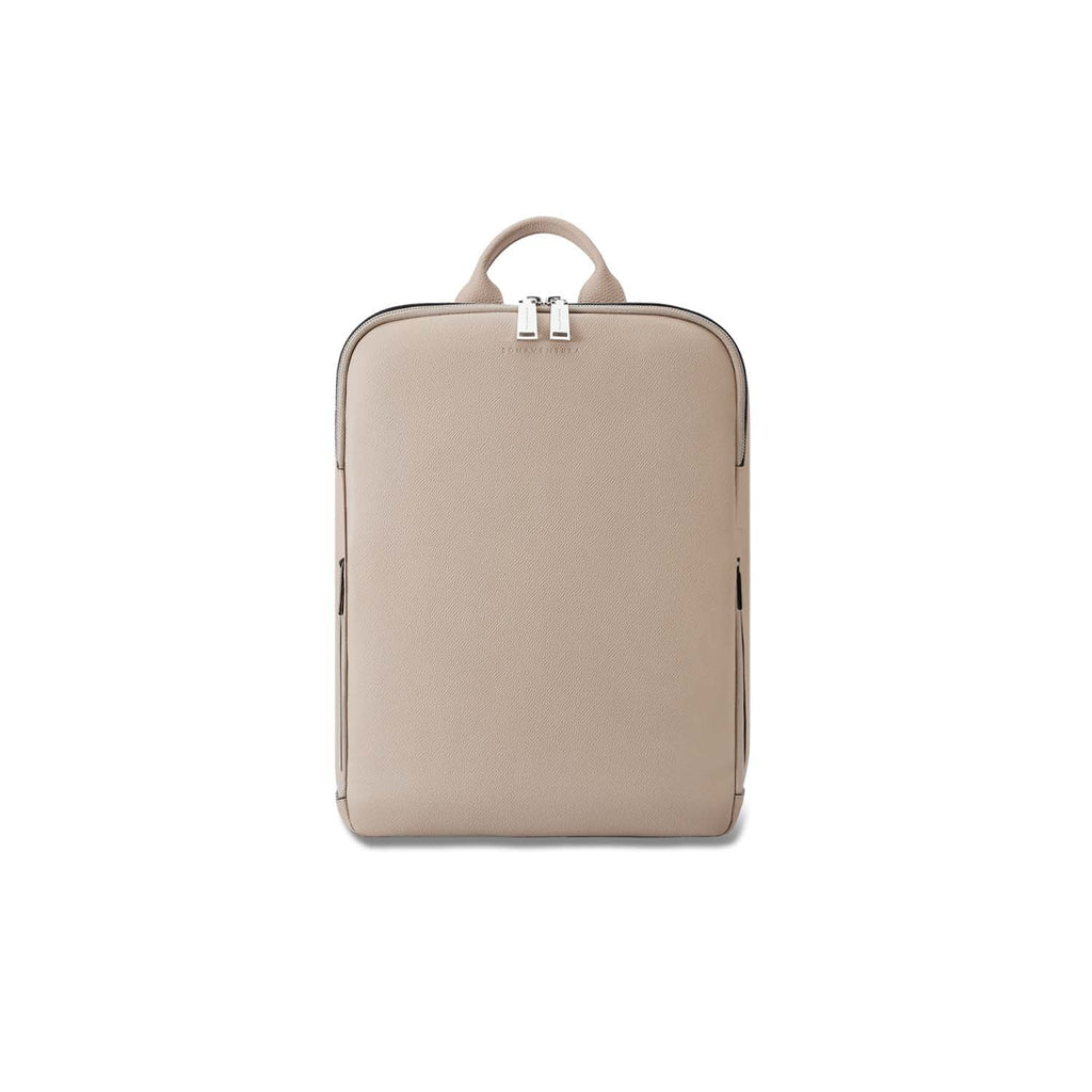 David Backpack Nobile Leather × Shrink Leather (Greige)