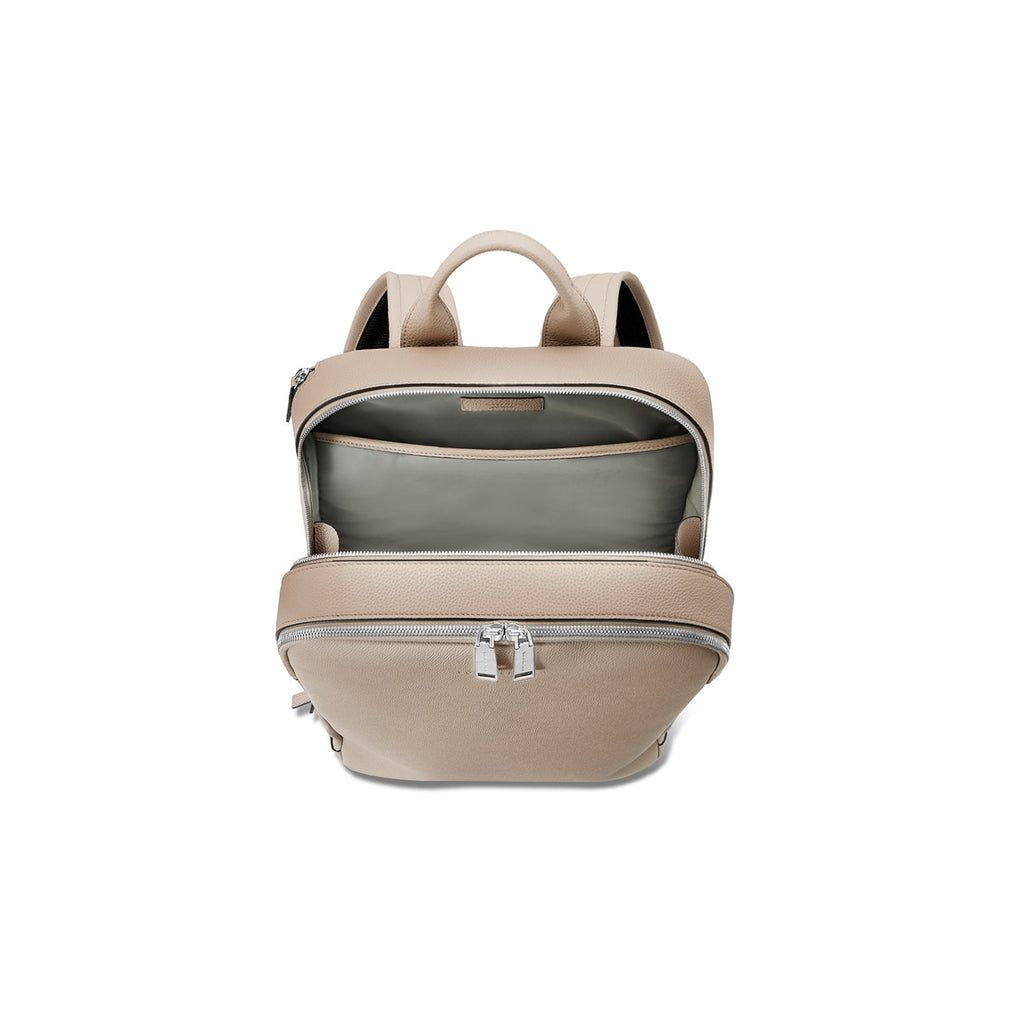 David Backpack Nobile Leather × Shrink Leather (Greige)