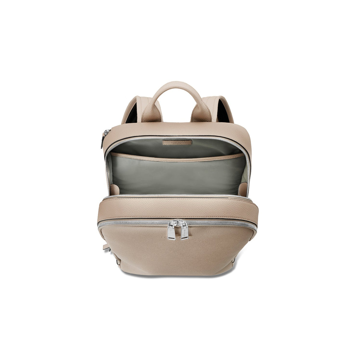 David Backpack Nobile Leather × Shrink Leather (Greige)