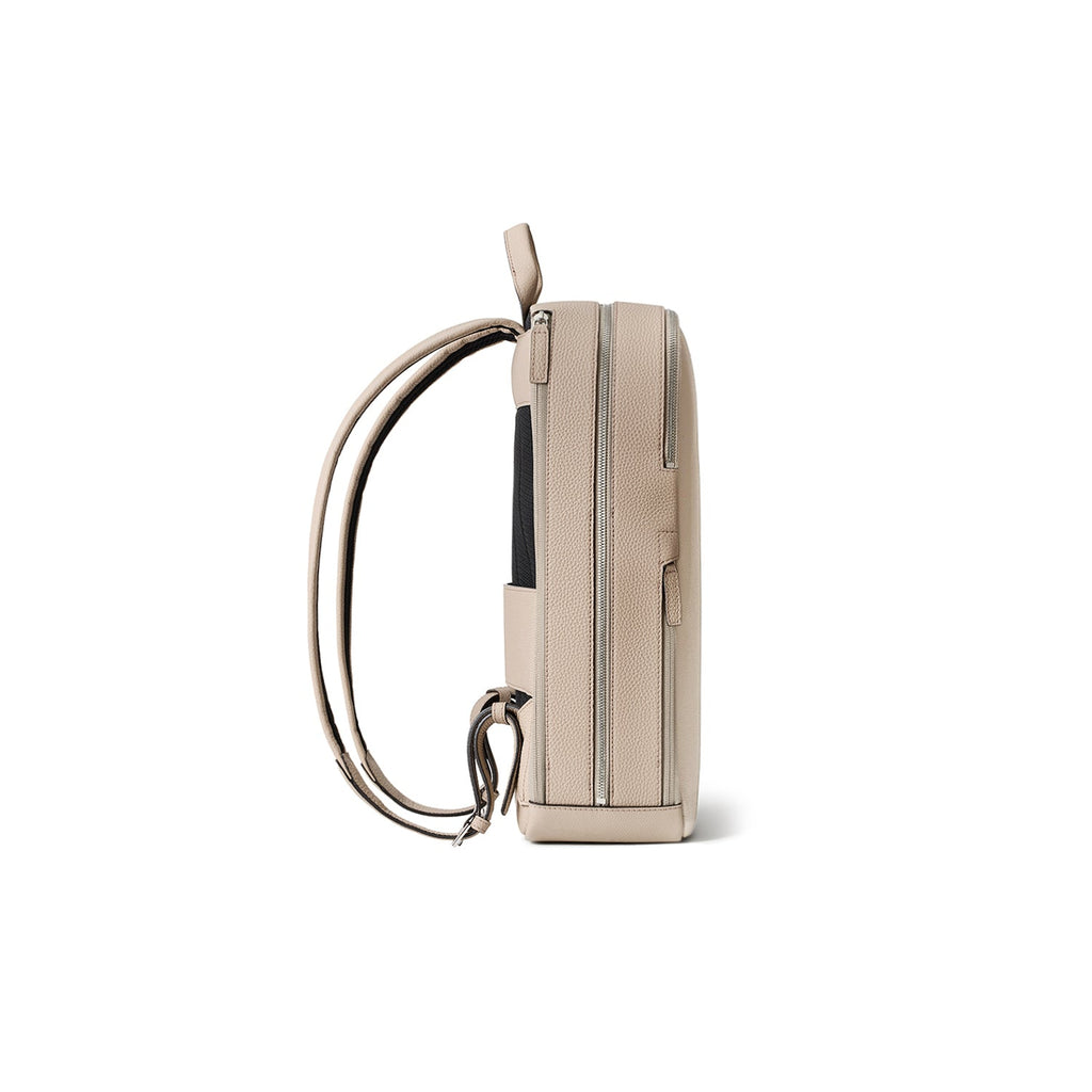 David Backpack Nobile Leather × Shrink Leather (Greige)